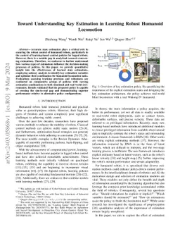 Toward Understanding Key Estimation in Learning Robust Humanoid
  Locomotion
