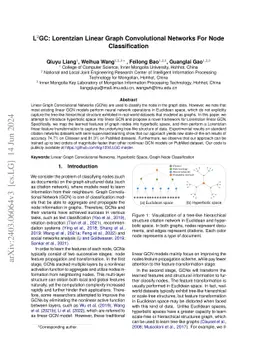 L^2GC:Lorentzian Linear Graph Convolutional Networks for Node
  Classification