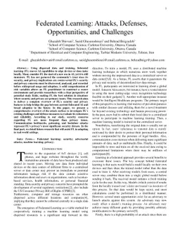 Federated Learning: Attacks, Defenses, Opportunities, and Challenges