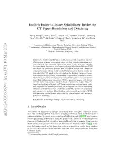 Implicit Image-to-Image Schrodinger Bridge for Image Restoration