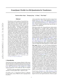 FrameQuant: Flexible Low-Bit Quantization for Transformers