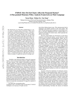 FMPAF: How Do Fed Chairs Affect the Financial Market? A Fine-grained
  Monetary Policy Analysis Framework on Their Language
