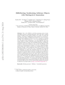 DiffuMatting: Synthesizing Arbitrary Objects with Matting-level
  Annotation