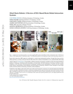 Mind Meets Robots: A Review of EEG-Based Brain-Robot Interaction Systems