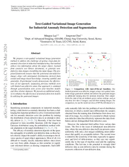 Text-Guided Variational Image Generation for Industrial Anomaly
  Detection and Segmentation