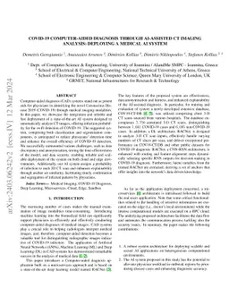 COVID-19 Computer-aided Diagnosis through AI-assisted CT Imaging
  Analysis: Deploying a Medical AI System