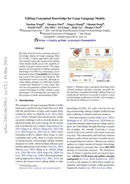 Editing Conceptual Knowledge for Large Language Models