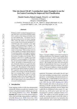 One size doesn't fit all: Predicting the Number of Examples for In-Context Learning