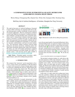 A Comparative Study of Perceptual Quality Metrics for Audio-driven
  Talking Head Videos