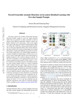 Toward Generalist Anomaly Detection via In-context Residual Learning
  with Few-shot Sample Prompts