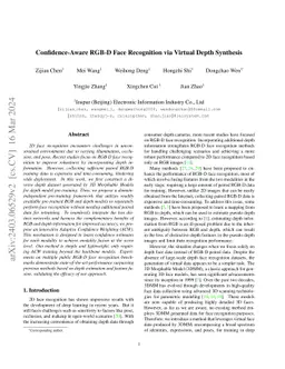 Confidence-Aware RGB-D Face Recognition via Virtual Depth Synthesis