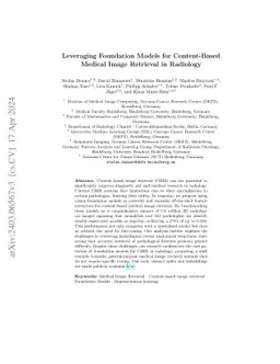Leveraging Foundation Models for Content-Based Image Retrieval in Radiology