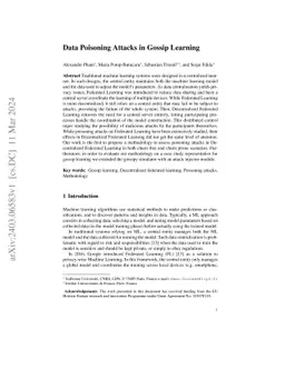 Data Poisoning Attacks in Gossip Learning