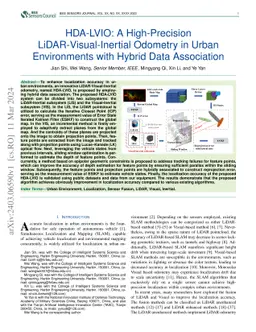 HDA-LVIO: A High-Precision LiDAR-Visual-Inertial Odometry in Urban
  Environments with Hybrid Data Association