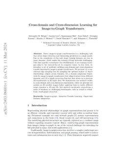 Cross-domain and Cross-dimension Learning for Image-to-Graph
  Transformers