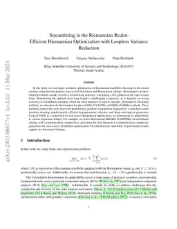 Streamlining in the Riemannian Realm: Efficient Riemannian Optimization
  with Loopless Variance Reduction