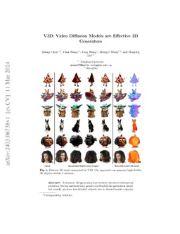 V3D: Video Diffusion Models are Effective 3D Generators