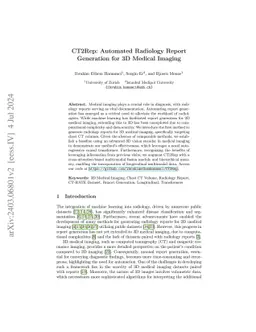 CT2Rep: Automated Radiology Report Generation for 3D Medical Imaging
