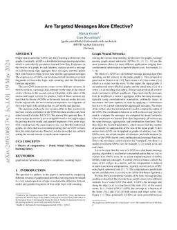 Are Targeted Messages More Effective?