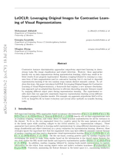 LeOCLR: Leveraging Original Images for Contrastive Learning of Visual Representations
