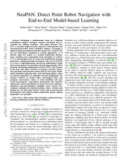 NeuPAN: Direct Point Robot Navigation with End-to-End Model-based Learning