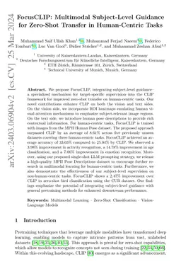 FocusCLIP: Multimodal Subject-Level Guidance for Zero-Shot Transfer in
  Human-Centric Tasks