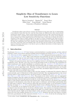Transformers Learn Low Sensitivity Functions: Investigations and Implications