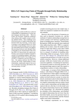 ERA-CoT: Improving Chain-of-Thought through Entity Relationship Analysis