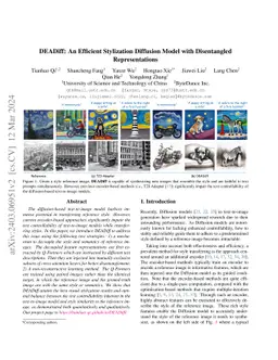 DEADiff: An Efficient Stylization Diffusion Model with Disentangled
  Representations