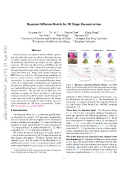 Bayesian Diffusion Models for 3D Shape Reconstruction
