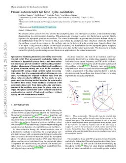 Phase autoencoder for limit-cycle oscillators