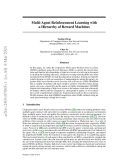 Multi-Agent Reinforcement Learning with a Hierarchy of Reward Machines