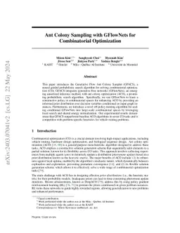 Ant Colony Sampling with GFlowNets for Combinatorial Optimization