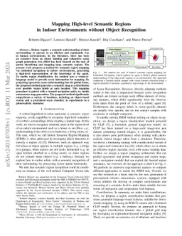 Mapping High-level Semantic Regions in Indoor Environments without
  Object Recognition