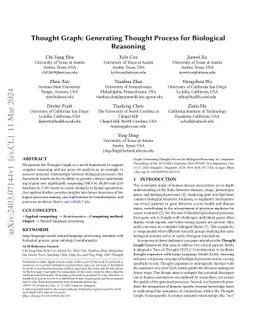 Thought Graph: Generating Thought Process for Biological Reasoning