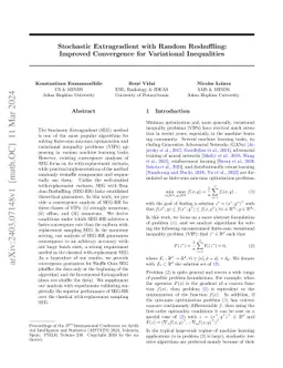 Stochastic Extragradient with Random Reshuffling: Improved Convergence
  for Variational Inequalities