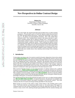 Harnessing the Continuous Structure: Utilizing the First-order Approach in Online Contract Design