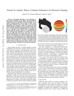 Toward An Analytic Theory of Intrinsic Robustness for Dexterous Grasping