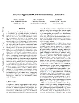 A Bayesian Approach to OOD Robustness in Image Classification