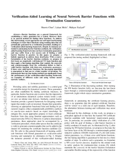 Verification-Aided Learning of Neural Network Barrier Functions with
  Termination Guarantees