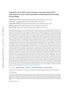 A Question-centric Multi-experts Contrastive Learning Framework for
  Improving the Accuracy and Interpretability of Deep Sequential Knowledge
  Tracing Models