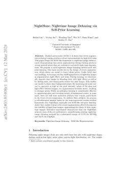 NightHaze: Nighttime Image Dehazing via Self-Prior Learning