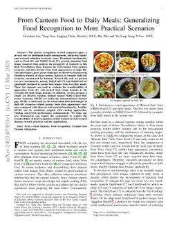 From Canteen Food to Daily Meals: Generalizing Food Recognition to More
  Practical Scenarios