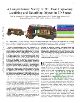 A Comprehensive Survey of 3D Dense Captioning: Localizing and Describing
  Objects in 3D Scenes