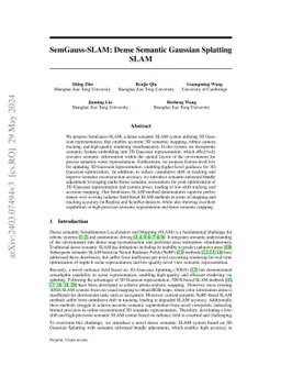 SemGauss-SLAM: Dense Semantic Gaussian Splatting SLAM