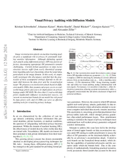 Visual Privacy Auditing with Diffusion Models