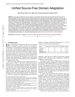 Unified Source-Free Domain Adaptation