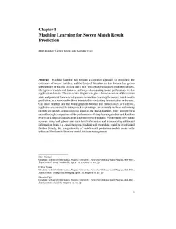 Machine Learning for Soccer Match Result Prediction