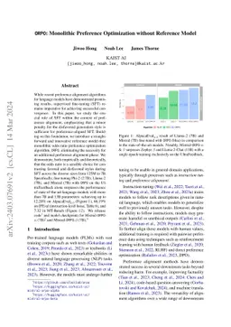 ORPO: Monolithic Preference Optimization without Reference Model