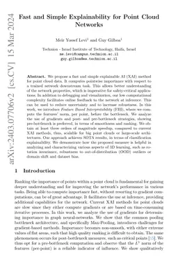 Fast and Simple Explainability for Point Cloud Networks